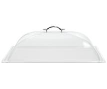 Expressly Hubert Full Size Clear Plastic End Cutout Dome Cover For PanAramics Pan - 20"L x 12"W x 6"H