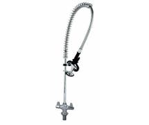 Hubert Stainless Steel Deck Mount Pre-Rinse Faucet Unit - 36 1/2"H
