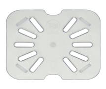Hubert 1/6 Size Clear Polycarbonate Drain Shelf for Cold Food Pan