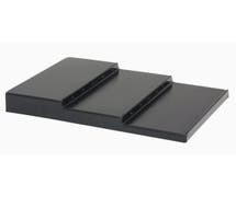 Hubert 3-Step 10"/10"/10" Split Black ABS Case Riser - 24"L x 30"W x 4 1/2"H