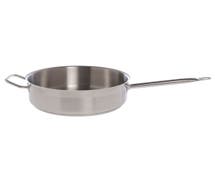 Hubert 8 1/2 qt Stainless Steel Saut Pan with Helper Handle - 12 5/8"Dia x 4"H
