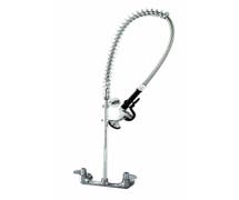 Hubert Stainless Steel Wall Mount Pre-Rinse Faucet Unit - 39"H