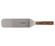 Hubert Stainless Steel Flexible Short Turner with Rosewood Handle - 8"L x 3"W Blade