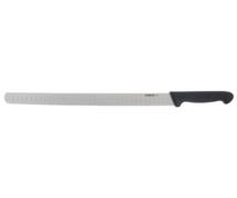 Hubert German High-Carbon Steel Slicer Knife with Black Santoprene Soft Grip Handle - 14"L Blade