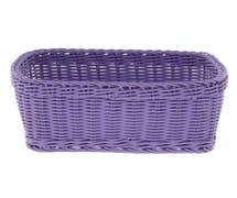 Expressly HUBERT Allergen Awareness Square Purple Polypropylene Basket - 12"L x 12"W x 4 1/2"H