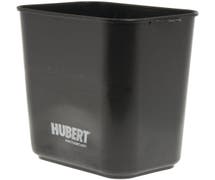 HUBERT 14 qt Black Plastic Pinch'm Waste Basket 11 1/4"L x 8"W x 12 1/4"H