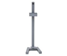 Hubert Grey Steel No Touch Foot Pedal Operated Sanitizer Bottle Stand - 10"L x 10"W x 36"H
