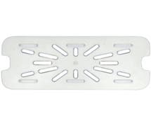HUBERT 1/3 Size Clear Polycarbonate Drain Shelf for Cold Food Pan