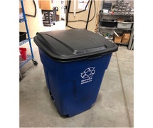 Outlet Carlisle 345050REC14 Rolling Recycle Container - 50 Gallon