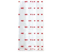 Red Hearts Patterned Cello Bag - 5"L x 3"W x 11 1/2"H