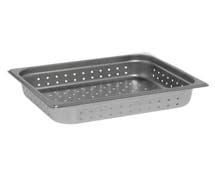 Hubert 1/2 Size 22 Gauge Stainless Steel Perforated Steam Table Pan - 2 1/2"D