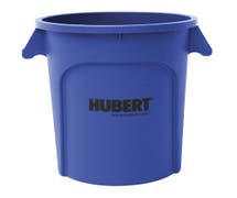 HUBERT 20 gal Blue Plastic Commercial Trash Receptacle - 23 3/10"L x 19 7/10"W x 23"H
