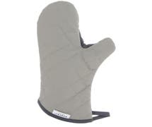 Hubert Khaki Cotton Flame-Retardant Oven Mitt - 15"L