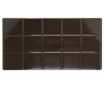 Expressly Hubert Full Size Brown Melamine Solid Tile - 21"L x 12 3/4"W