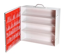 Medique 702MTM 4-Shelf Empty First Aid Cabinet, Wide