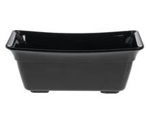 Expressly HUBERT 1/3 Size Black Curveware Pan - 6 1/4"L x 12"W x 6"D