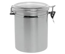 Hubert Round 61 Oz Stainless Steel Canister - 5"Dia x 8"H