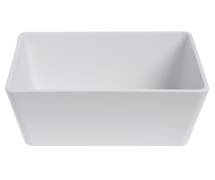 Expressly Hubert 1/2 Size White Melamine Pan Housing - 12 3/4"L x 10 1/4"W x 6"H