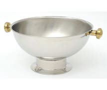 Hubert 14 qt Stainless Steel Handled Punch Bowl