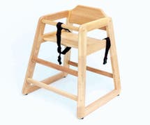 HUBERT Natural Wood Youth Chair - 20 1/2"L x 18 1/2"W x 29"H