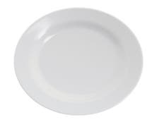HUBERT Wide Rim White Melamine Dessert Plate - 6 1/2"Dia