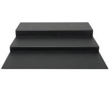 Expressly Hubert 3-Step Flat Black ABS Riser - 24"L x 29 3/4"W x 4 1/4"H