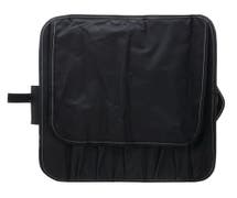 HUBERT Black Nylon Knife Roll Carrying Case with 6 Pockets - 17 1/2"L x 4 1/2"W
