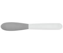 HUBERT Stainless Steel Spreader with White Polypropylene Handle - 3 1/2"L Blade