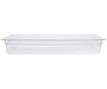 HUBERT Full Size Clear Polycarbonate Cold Food Pan - 4"D
