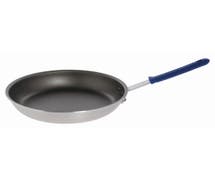 Hubert Aluminum Nonstick Fry Pan with Blue Silicone Sleeve - 14 3/5"Dia x 2 7/10"H