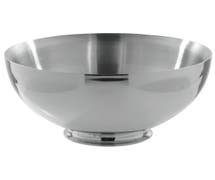 Hubert 7 L Double Wall Stainless Steel Punch Bowl - 17"D x 9 1/2"H
