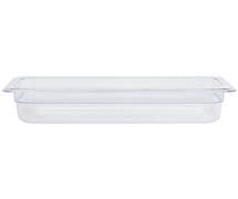 HUBERT 1/3 Size Clear Polycarbonate Cold Food Pan - 2 1/2"D