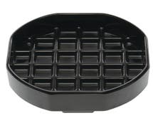 HUBERT Black Melamine Drip Tray - 6"L x 6"W