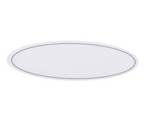 Expressly HUBERT White Oval Cling It Blank Beverage Signs - 2 3/4"L x 1"H