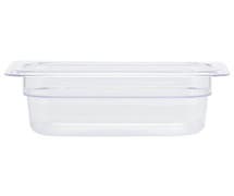 HUBERT 1/9 Size Clear Polycarbonate Cold Food Pan - 2 1/2"D