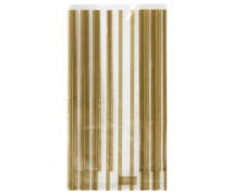 Gold Stripe Patterned Cello Bag - 3 1/2"L x 2"W x 7 1/2"H