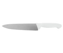 HUBERT Stainless Steel Cook's Knife with White Polypropylene Handle - 8"L Blade