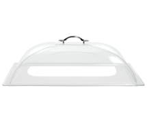 Expressly HUBERT Full Size Clear Plastic Side Cutout Dome Cover For PanAramics Pan - 20"L x 12"W x 6"H