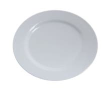 Hubert Wide Rim White Melamine Dinner Plate - 9"Dia