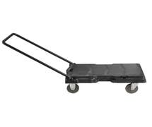 Hubert Black Plastic Folding Platform Truck - 32"L x 20 1/2"W x 8 1/4"H