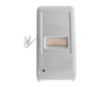 HUBERT White Plastic Auto Refillable Soap/Sanitizer Dispenser - 4 9/10"L x 4 7/10"W x 10 3/5"H