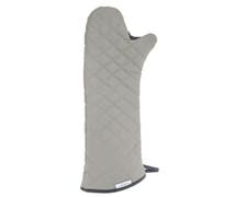 Hubert Khaki Cotton Flame-Retardant Oven Mitt - 24"L