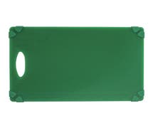 HUBERT Green Polypropylene Cutting Board with Grippers - 12"L x 18"W x 1/2"H