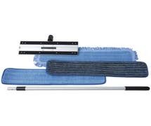 Hubert Blue Microfiber Mop Kit - 24"L x 5"W