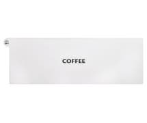 Expressly HUBERT White Repositionable Airpot Wrap With "Coffee" Imprint - 9"H