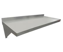 Hubert 18 Gauge Stainless Steel Wall Shelf - 36"L x 12"W