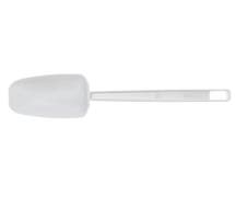 HUBERT White Vinyl Spoon Spatula with Polystyrene Handle - 10"L