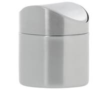 Expressly HubertStainless Steel Countertop Trash Can With Swing Top - 4 5/8"Dia x 6 3/4"H