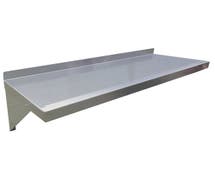 Hubert 18 Gauge Stainless Steel Wall Shelf - 48"L x 12"W