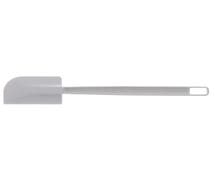 Hubert White Plastic Flat Blade Spatula with Polystyrene Handle - 13 1/2"L
